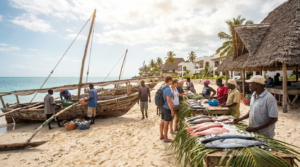 Где и как покупать свежие морепродукты в Нунгви и Кендва: лодки, аукционы, торг